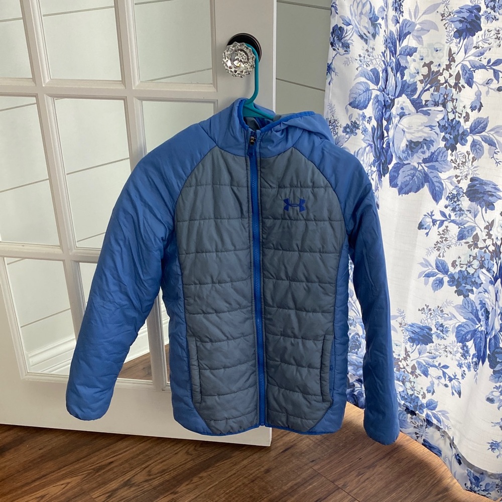 Under Armour Kidd Two-Tone Blue Puffer Jacket
